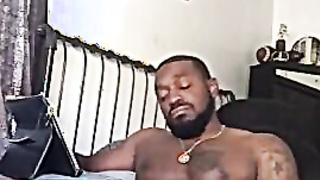 Black Amateur Stud Masturbating