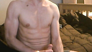 Muscular Twink Jacks Off His Big Cock