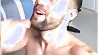 Sucking a Thick Cock - Amateur Hunk Blowjob