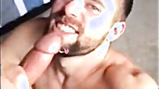 Sucking a Thick Cock - Amateur Hunk Blowjob 2