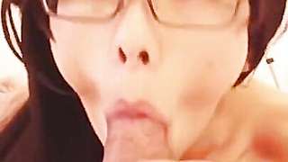 Sweet Asian Crossdresser Blows Amateur Cock