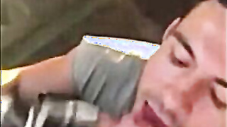 Cute Latin Hunk Sucks Big Cock and Eats Cum 2