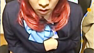 Asian Crossdresser Strokes Solo 2