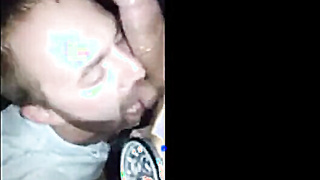 Stranger Sucks My Cock at Gay Club