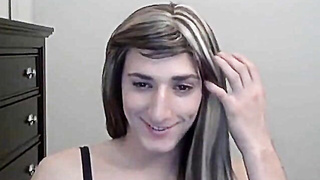 Teasing Crossdresser Shows Off Small Cock 2