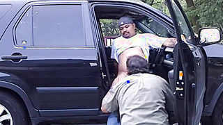 Bear Sucks Cock Outdoors 3