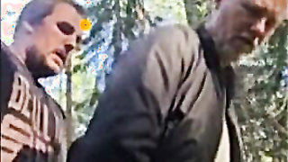 Bareback Adventure with a Stranger Bear Outdoors