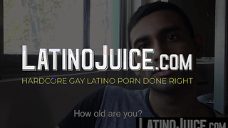 LatinoJuice.com - I covered erotic Joels beautiful face with my sticky load of hot cum