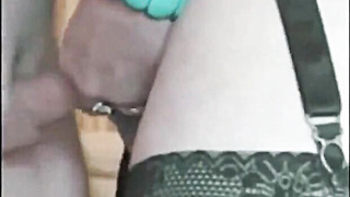 Mature Guy Cums on CD's Foreskin - Amateur Handjob