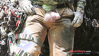 Hairy Bear Cock and Balls Pee Show 2