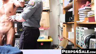Perps4Sale.com - Attractive Security Officer Raw Fucks Skinny Shoplifter