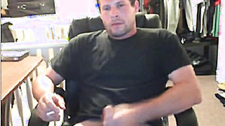 Straight Guy Masturbates on Webcam and Cums 2