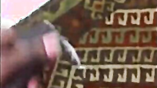 Black Amateur Strokes His Big Uncut Cock