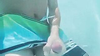 Public Pool Masturbation Caught on Tape 2