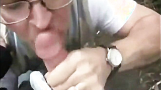 Sucking Cock in the Woods 3