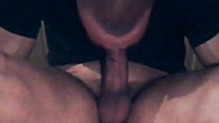 Giant Penis Self-Throating Youngster Pops Rock-hard