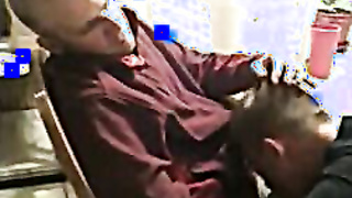 Str8 boy's first-ever time receiving head from another stud