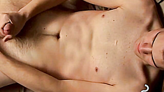 Smoke and stroke joy with magnetic youngster at midnight