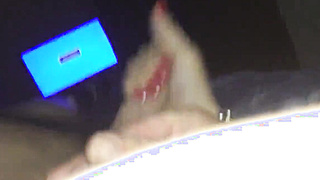 Sissy pops rigid on elder boy's man meat