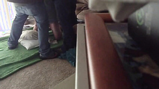 Condom-free three-Way: Young Wolf Takes It Humid from Father and Sonny