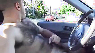 Public Getting off Caught on Gauze!