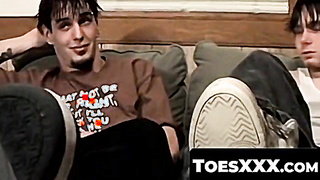 ToesXXX.com - Tatted fellows Axel and Billy da Kidd's sole and salami have fun