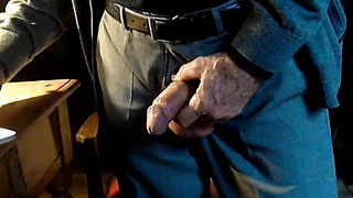 Mature Dad's Solo Display