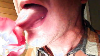 Ultra-kinky Mature Dude Spits and Munches