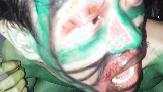 ตัวตลกทาสี น้ำมัน