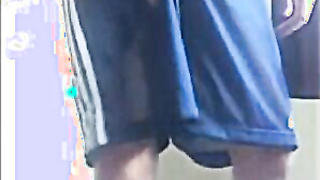 Amateur Stud Drains in Trousers