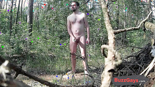 Father Caught Jerking in the Forest