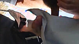 Mature Dad Milks Outdoors