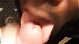 Black Youngster Drinks White Jism in Multiracial Oral