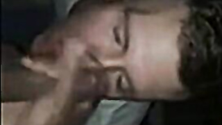 Monstrous Black Prick Gives Facial cumshot to White Dude