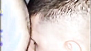 Humid Sailor and Marine in a Vid Booth