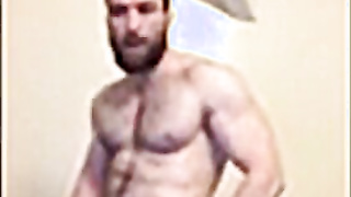 Wooly Brit Grizzly Faps Off