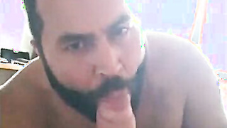 Amateur Hunk Bj's Dad's Big Sausage