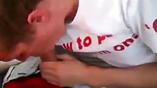 Young Towheaded Gives Parent Roadhead