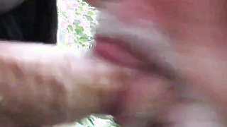 Grindr Lovemaking: Dad Wolf Oral Outdoor