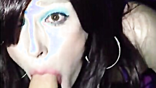 Crossdresser Fellates Me Off