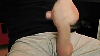 Yam-sized Sausage, Fat Geyser! Amateur Hand-job by a Guy with a XXL Fuckpole!