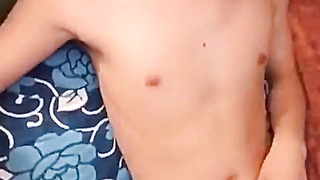 Asian Youngster Wanks on Webcam