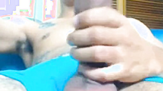 XXL-Jizz-shotgun Brazilian Youngster Flashes Off on Cam