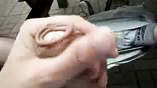 XXL Pink cigar Self-Deepthroat Outdoors