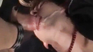 Without a condom Gang-bang Lad Gets Throatful of Spunk