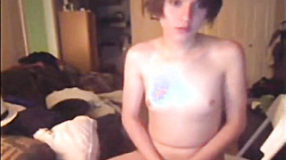 Crossdressing Youngster on Web cam