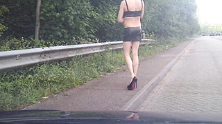 Outdoor Crossdresser Joy