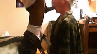 Fellating Enormous Black Man-meat: Close-up Twunk Act