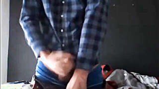 Ginormous-Fuckpole Cam Stud: Supah Steamy Amateur Solo Display