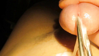 Sounding & Opening up Urethra Before Nutting Rigid